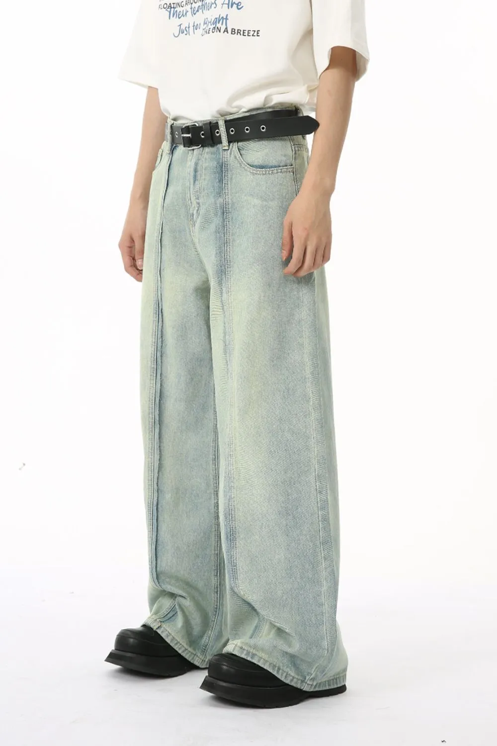 Stylish Wide Leg Jeans with Pockets for Women