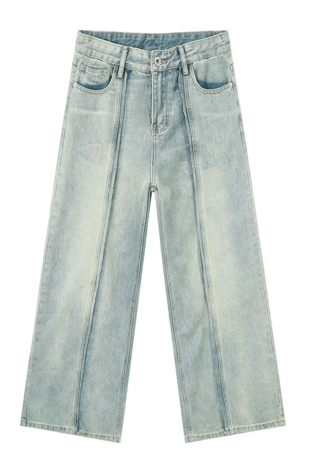 Stylish Wide Leg Jeans with Pockets for Women