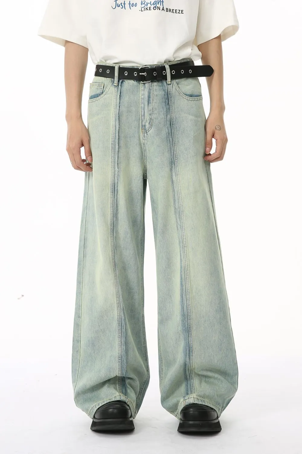 Stylish Wide Leg Jeans with Pockets for Women