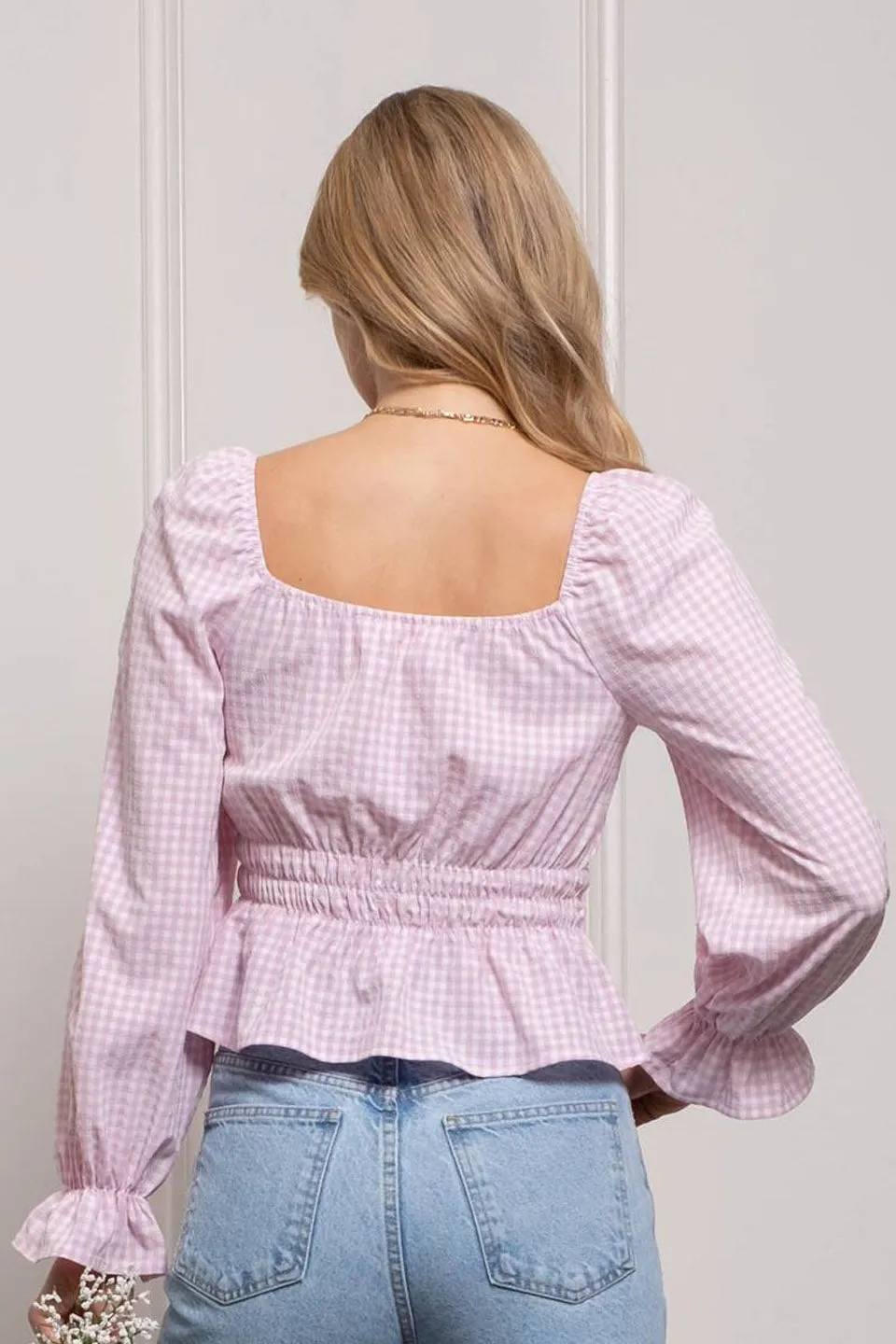 Sunny Smocked Gingham Top FINAL SALE