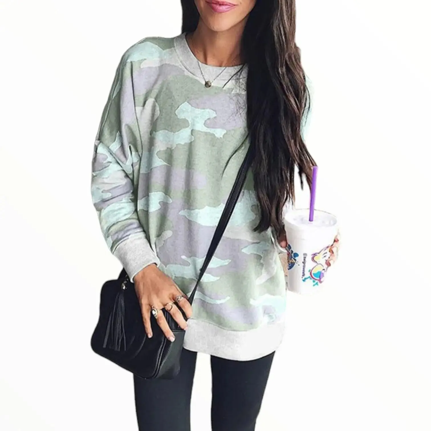 Sweat militaire camouflage femme