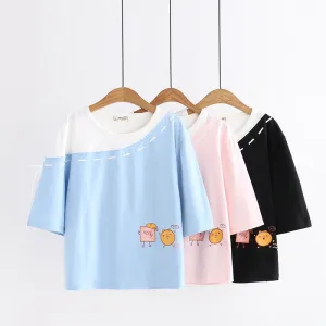 Sweet Print Short-sleeved T-shirt