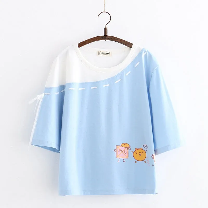 Sweet Print Short-sleeved T-shirt