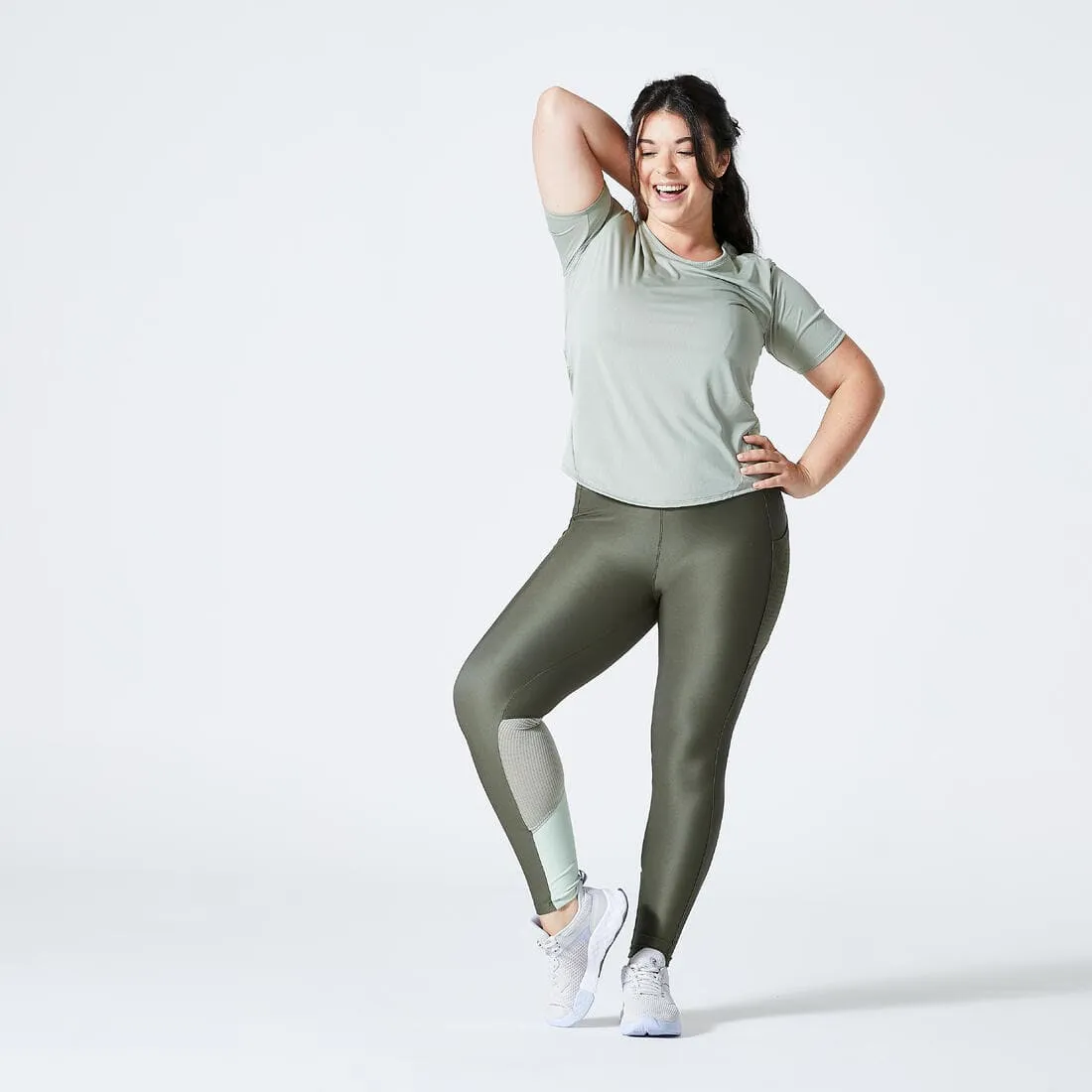 T-shirt cintré Fitness Cardio Femme