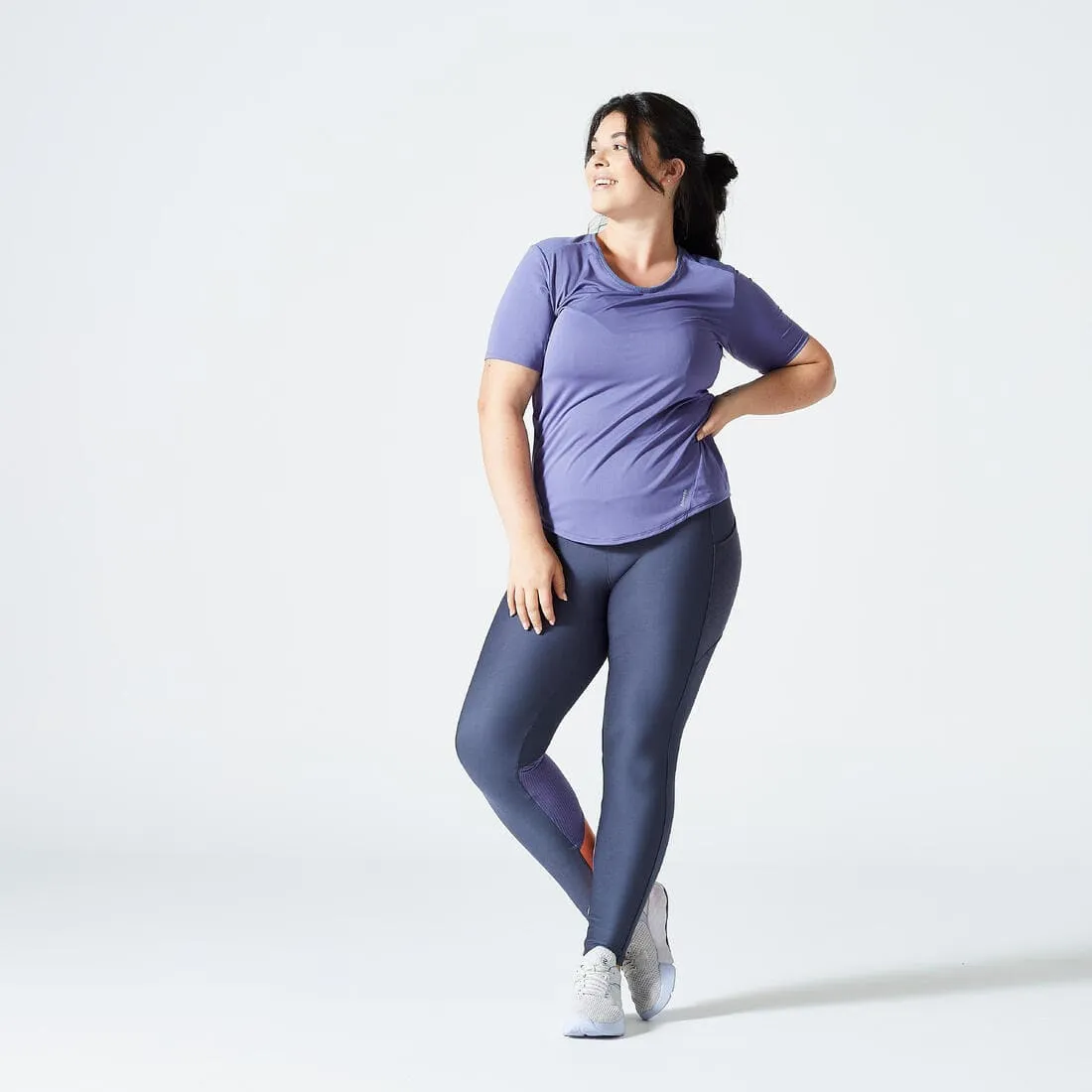 T-shirt cintré Fitness Cardio Femme
