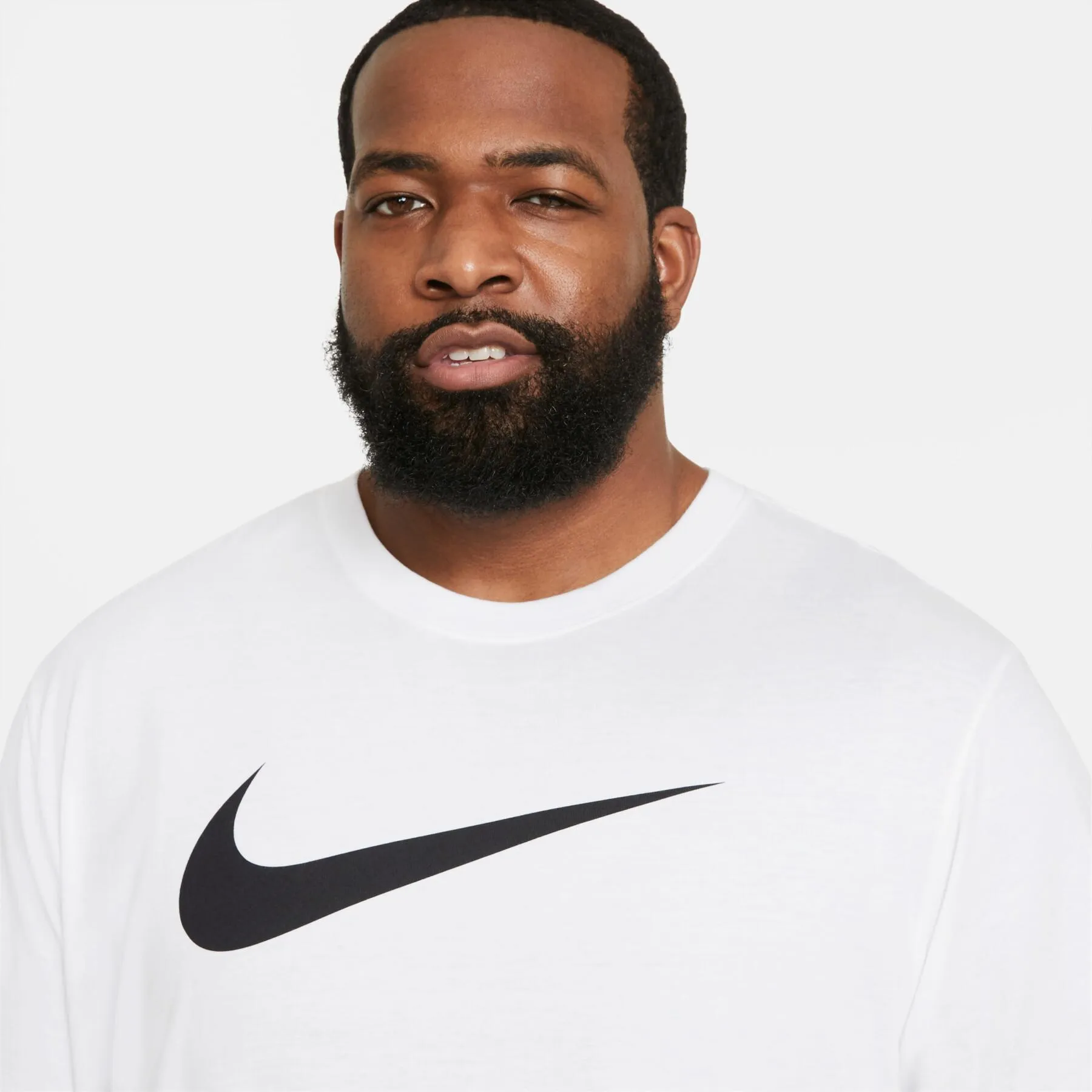 T SHIRT NIKE SWOOSH DRY-FIT MAGLIA SPORTSWEAR UOMO BIANCA