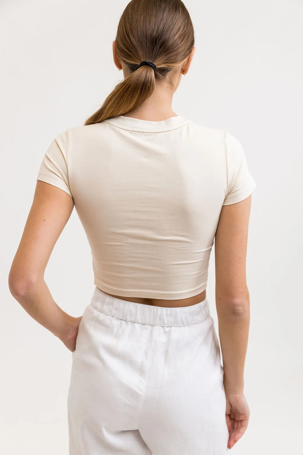 T-Shirt Take It Easy Vintage Baby - Vintage White - Femme