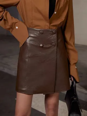 Tahnee Faux Leather Skirt