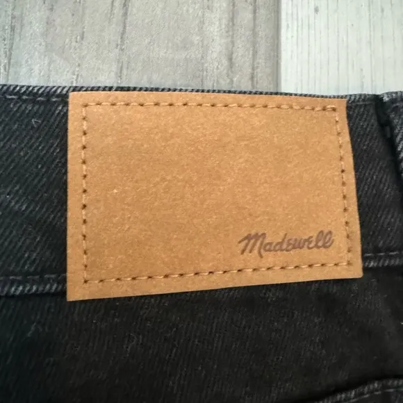 TALL Madewell Jeans Womens Solid Black Denim Perfect Vintage Flare 27T