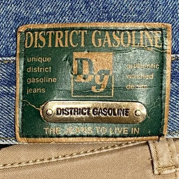 Tasmanian Devil Jeans Denim Large Applique District Gasoline 90s Vintage Large