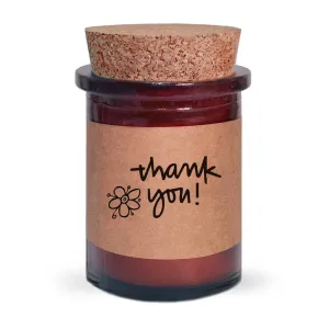 Thank You Soy Amber Jar Candle