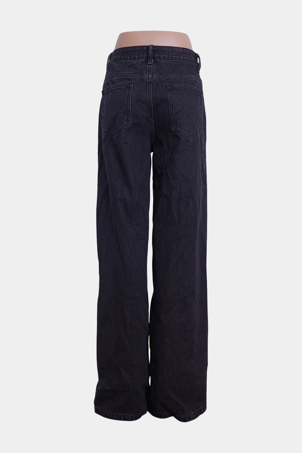 That's So Fetch Black Wide Leg Low Rise Jeans