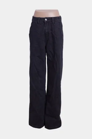 That's So Fetch Black Wide Leg Low Rise Jeans