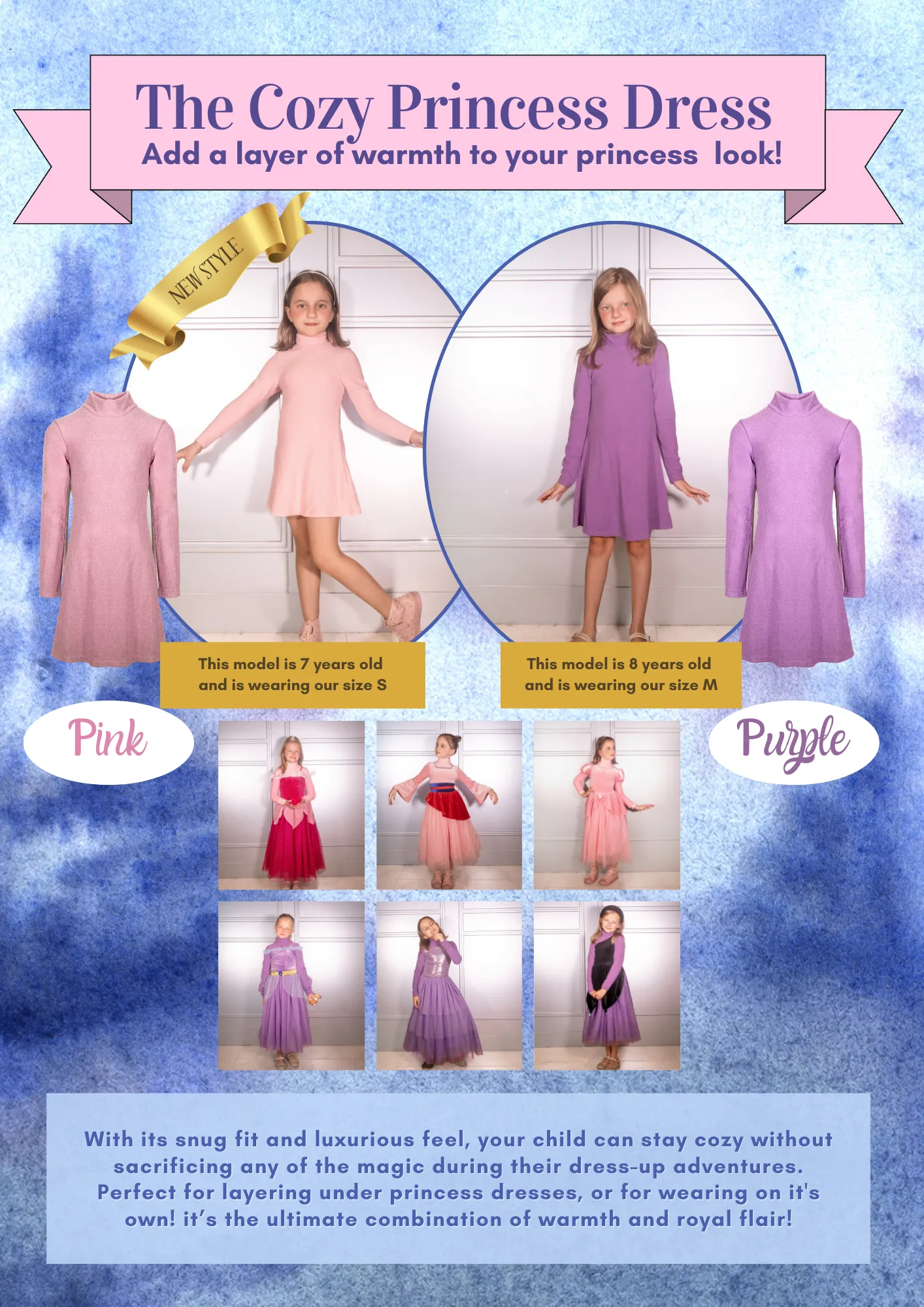 The Cozy Dress Purple