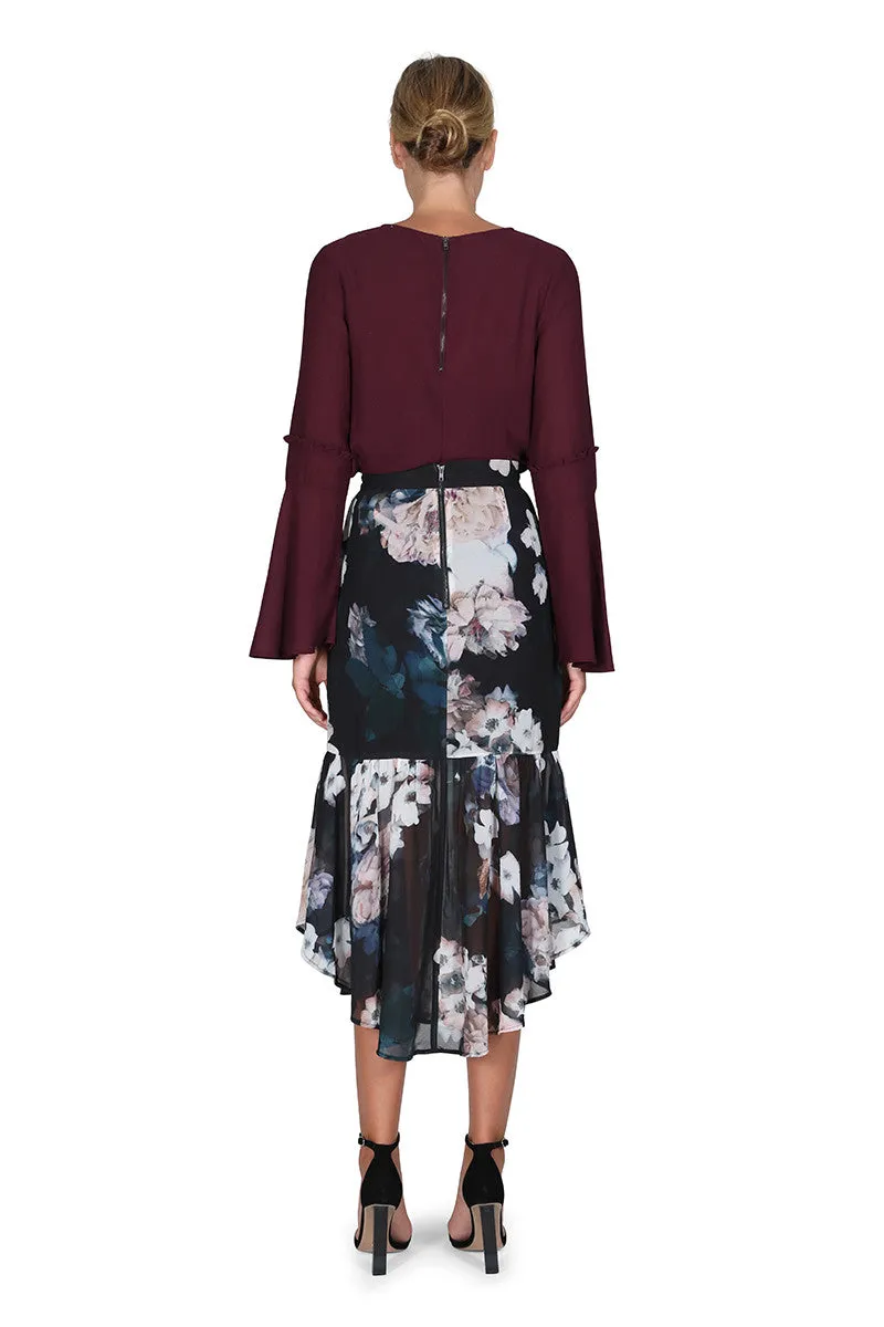 The Great Florescence Midi Skirt