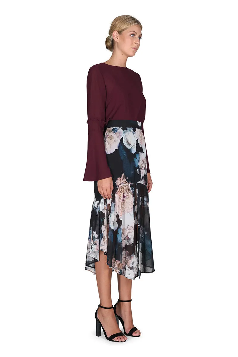 The Great Florescence Midi Skirt