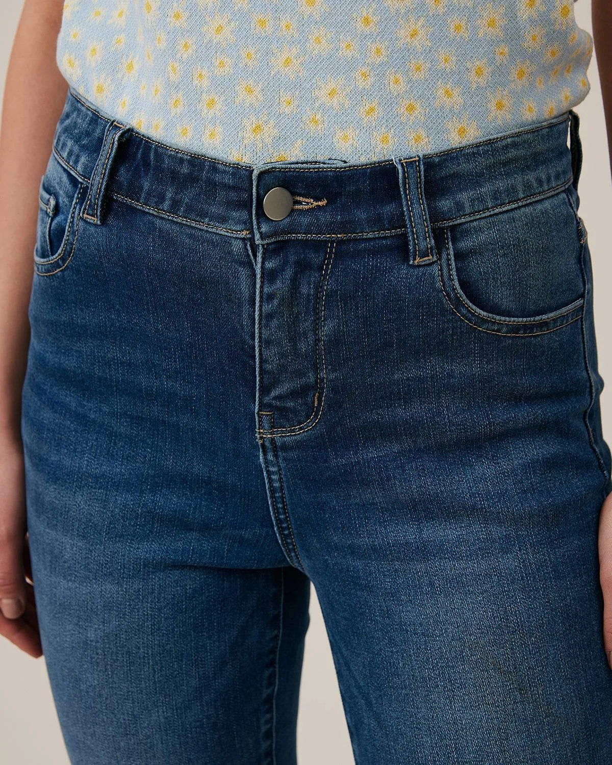 The Premium-fabric High-rise Skinny Jeans
