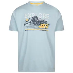 Thelon Men's Wicking Quick Dry Active T-Shirt in Seafoam Marl