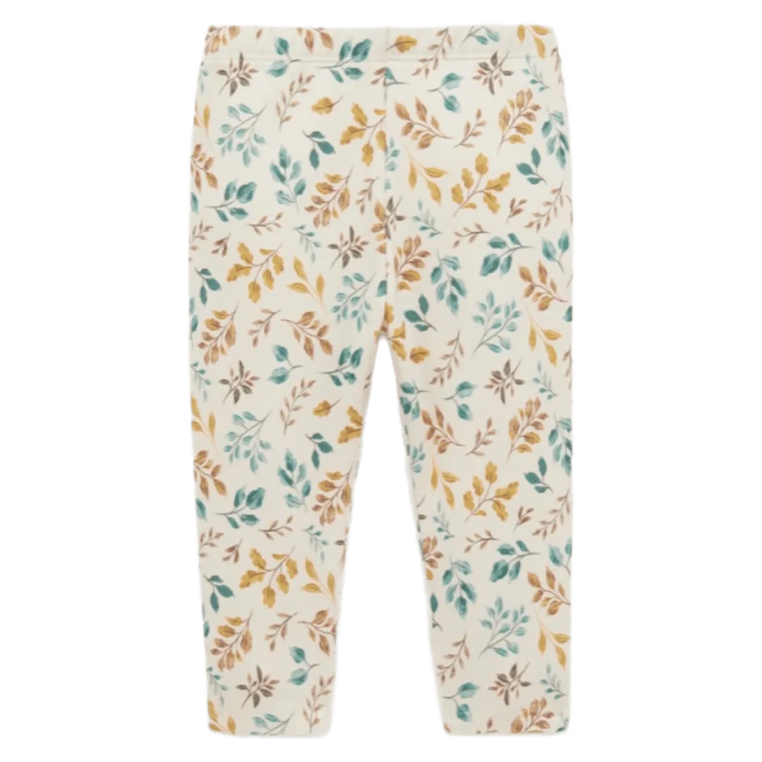 Thick Pocket Leggings - Leafy