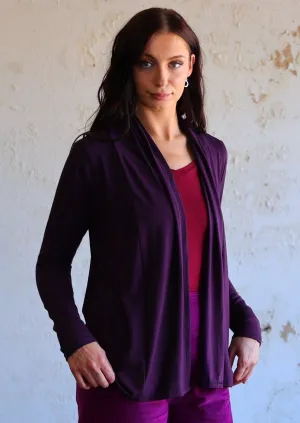 Timeless Cardi Dark Purple