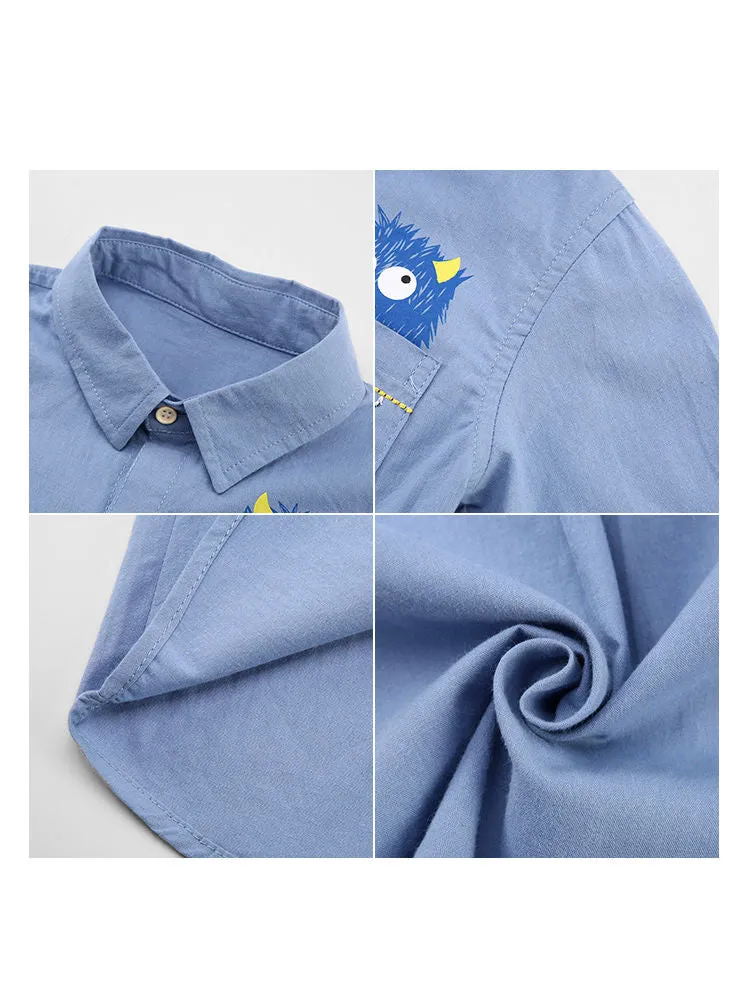 Toddler Big Boys Long-sleeved Shirt
