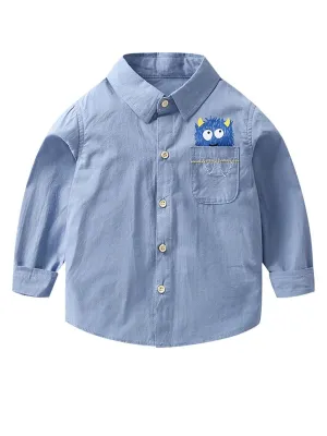 Toddler Big Boys Long-sleeved Shirt