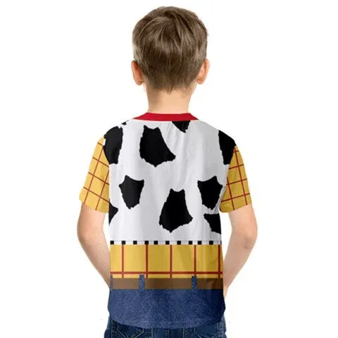 Toy story Woody Tshirt with belt - Toddler Woody Costume - toy story - Birthday Costume - Halloween - Toy Story Costume - toddler costume