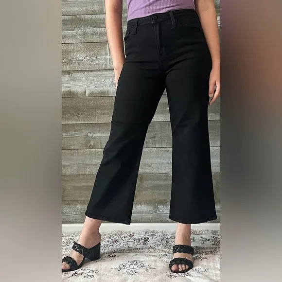 TRENDY! just black denim the classic wide leg jeans black BP239J-A-BLK