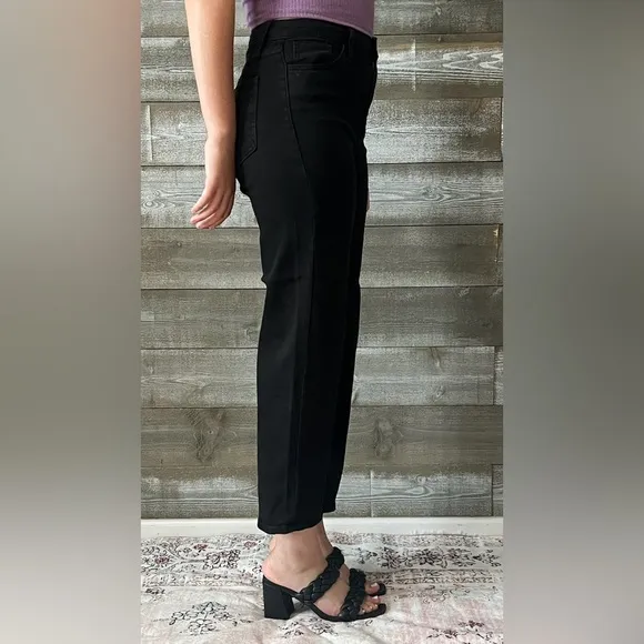 TRENDY! just black denim the classic wide leg jeans black BP239J-A-BLK