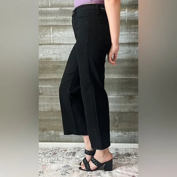 TRENDY! just black denim the classic wide leg jeans black BP239J-A-BLK
