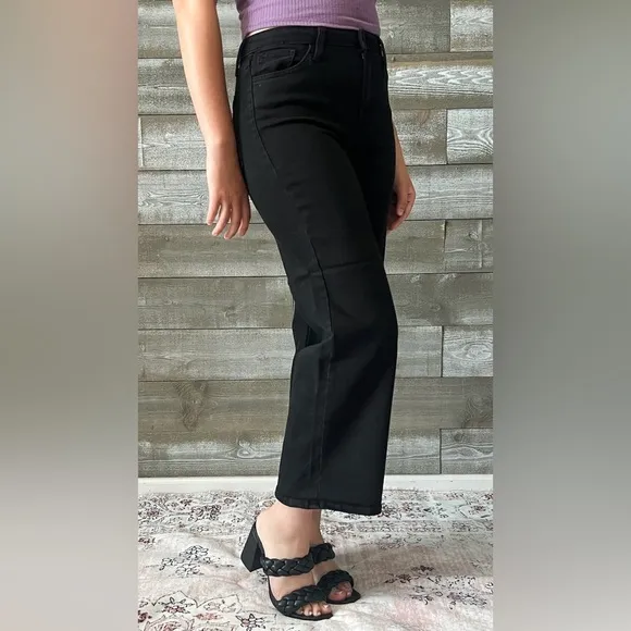 TRENDY! just black denim the classic wide leg jeans black BP239J-A-BLK