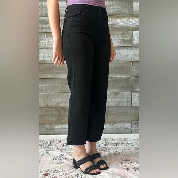 TRENDY! just black denim the classic wide leg jeans black BP239J-A-BLK