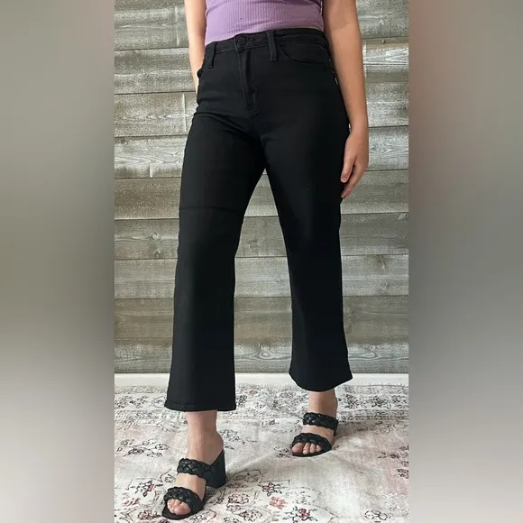 TRENDY! just black denim the classic wide leg jeans black BP239J-A-BLK