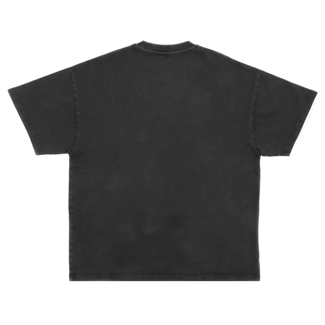 Trinidad-Barbados Love Oversized Varsity Tee - Black