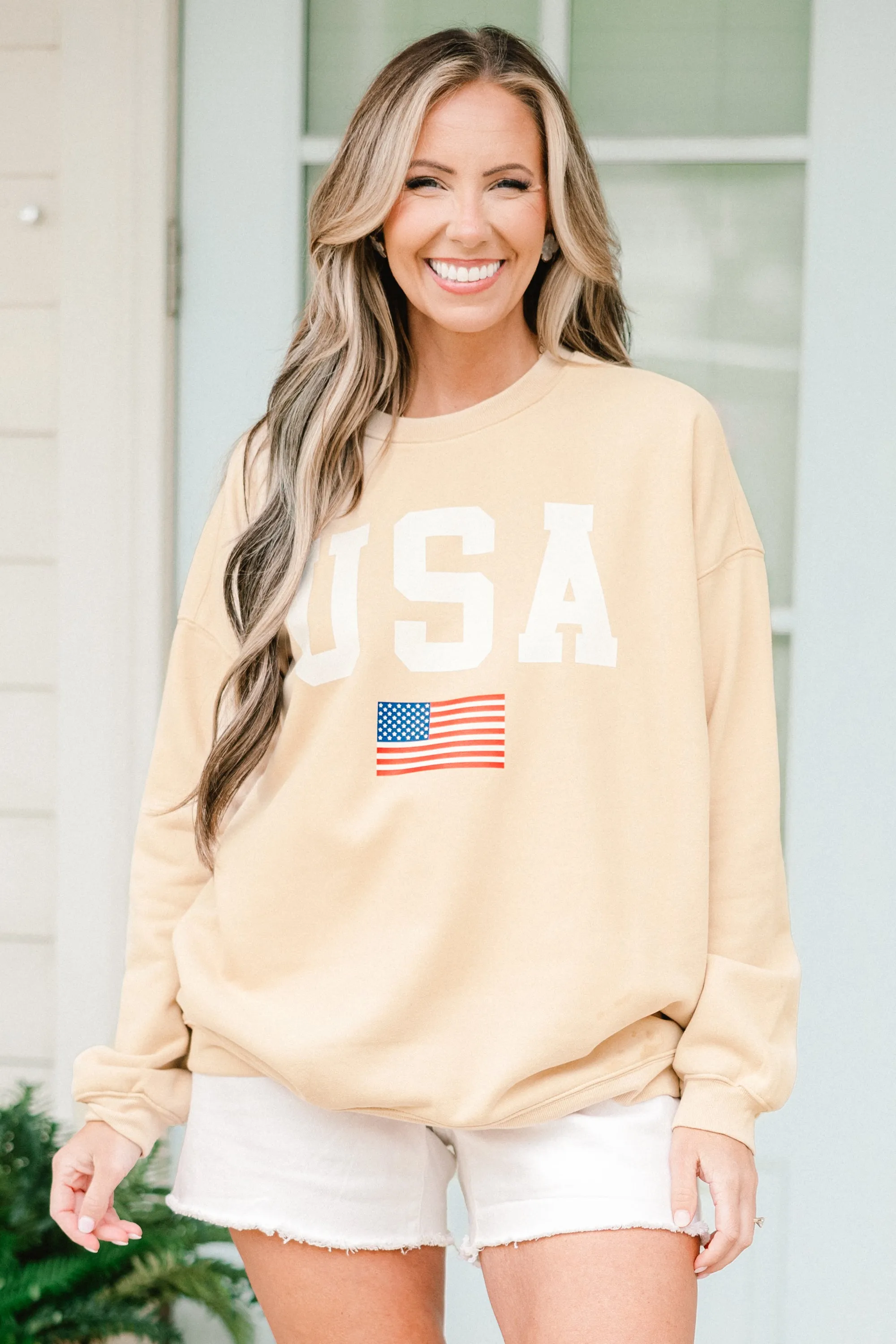 True American Spirit Pullover, Sand