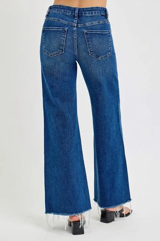 TUMMY CONTROL HIGH RISE WIDE JEANS
