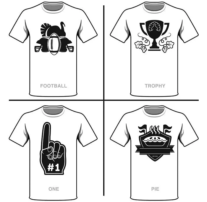 Turkey Bowl T-Shirt Collection SVG Image File Download