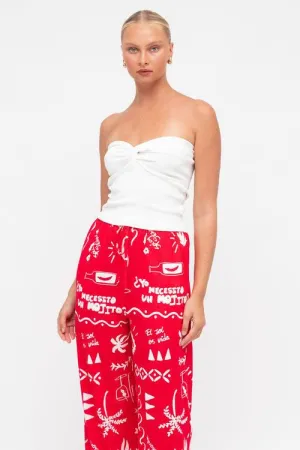 Twist Tube Top - White