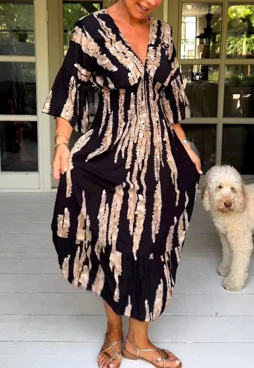 Vangie™ - Chic and Easy Abstract Dress