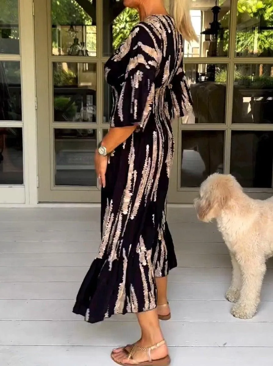 Vangie™ - Chic and Easy Abstract Dress