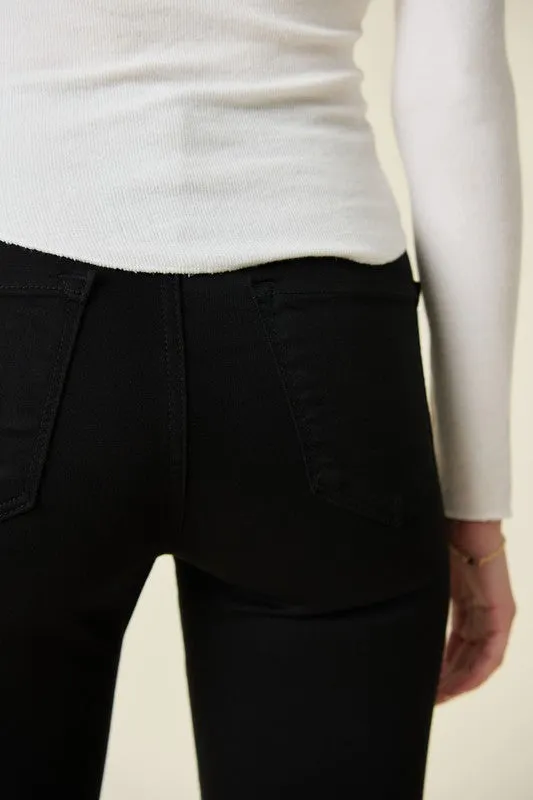 Vibrant M.i.U High Rise Distressed Skinny Jeans with a Raw Hem