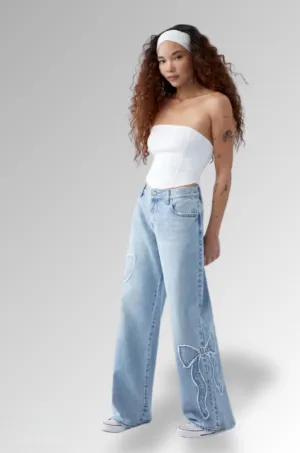 Vienna Baggy Jean - Trendy Wide-Leg Denim for Woman