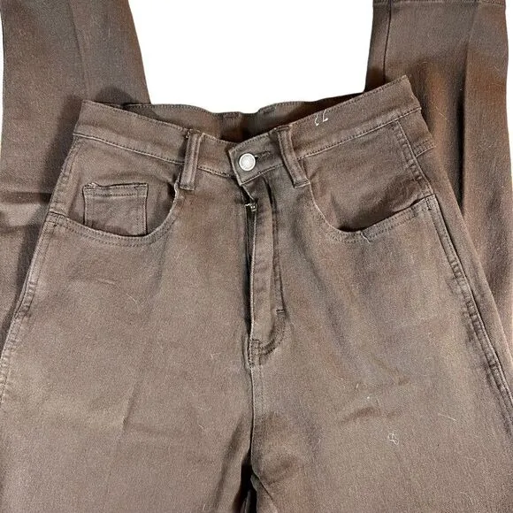 Vintage 1990s Jordache Chocolate Brown Denim High Waisted Jeans