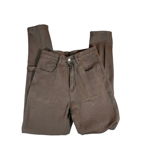 Vintage 1990s Jordache Chocolate Brown Denim High Waisted Jeans