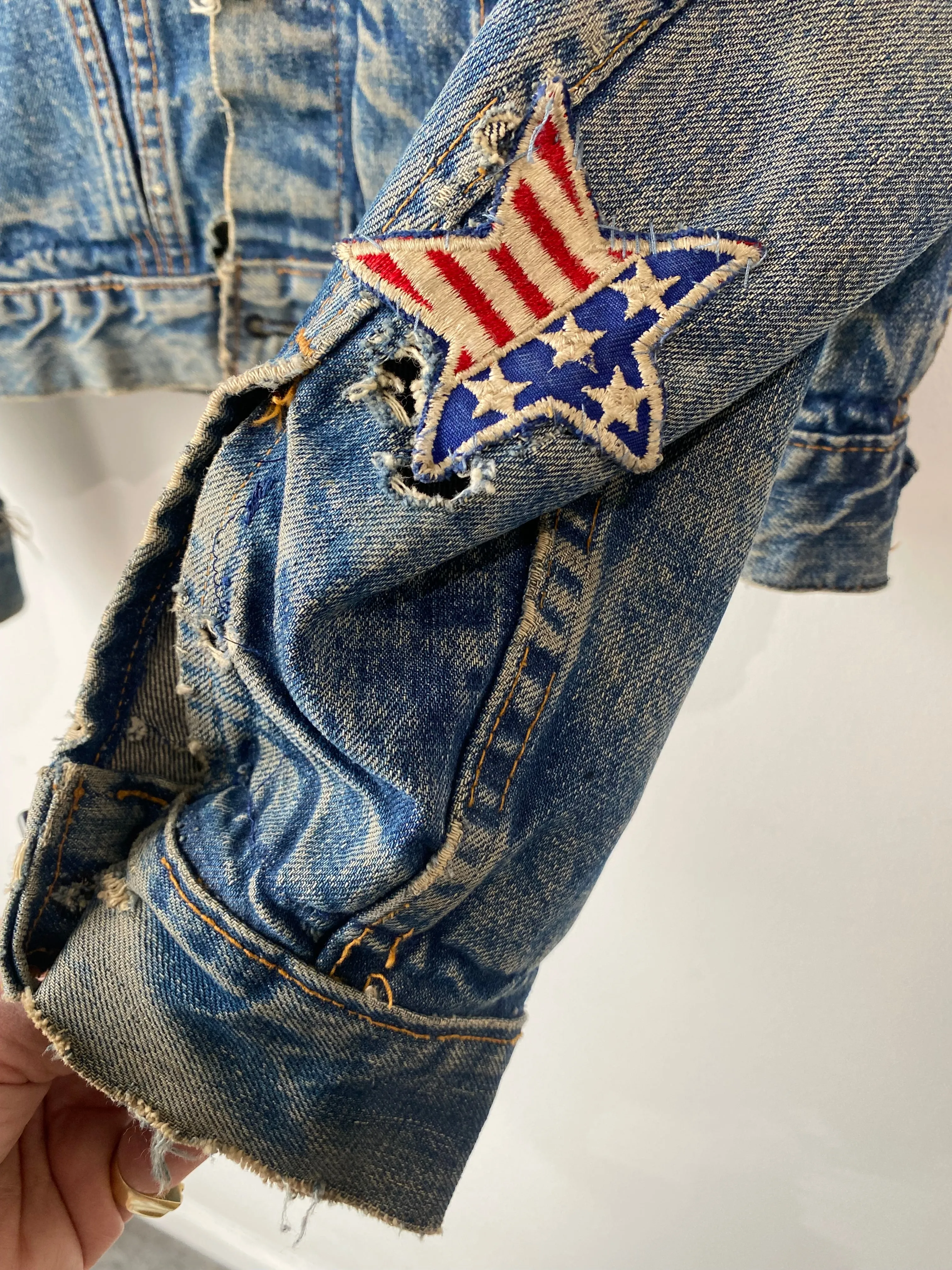 Vintage Big E Levi's Reworked Denim Jacket