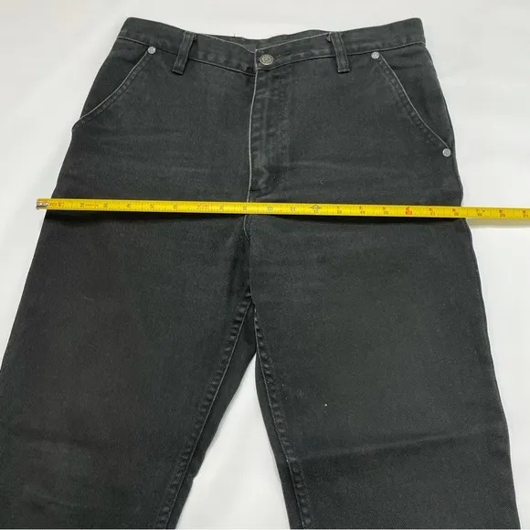 Vintage Harley Davidson Embroidered Flame Jeans Rare