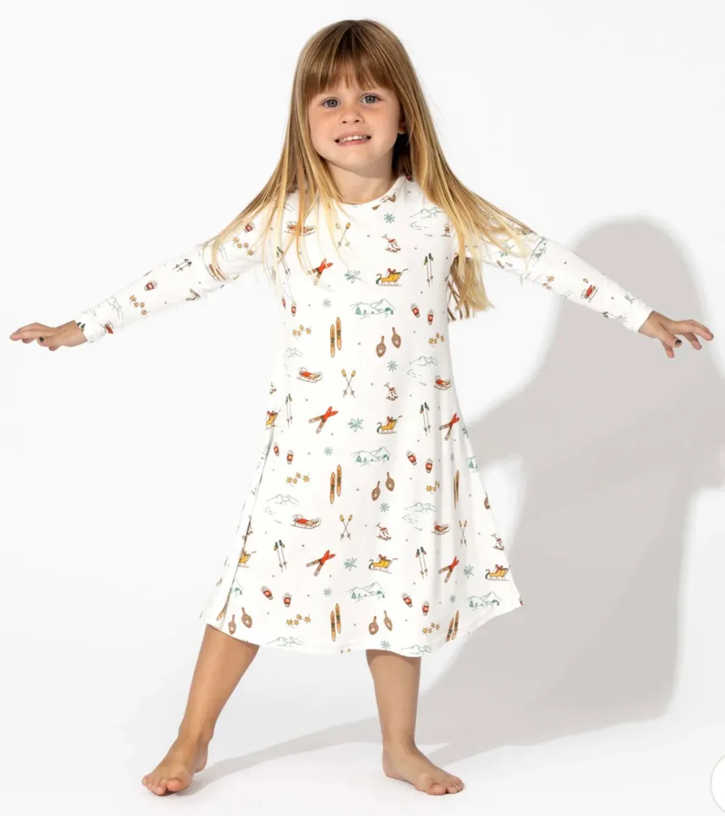 Vintage Holiday Bamboo Dress