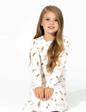 Vintage Holiday Bamboo Dress