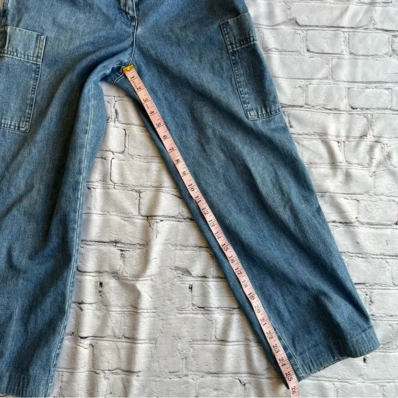 Vintage Lauren Ralph Lauren Jeans Cargo Utility 8P Women’s Wide Leg Cropped Y2K