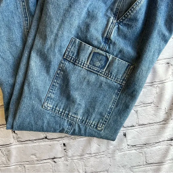 Vintage Lauren Ralph Lauren Jeans Cargo Utility 8P Women’s Wide Leg Cropped Y2K